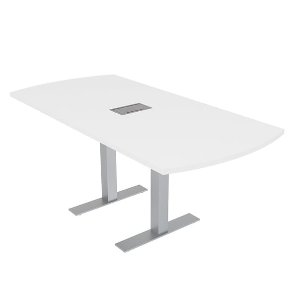 33.5 in W, 69.5 in L, 29 in H, Engineered Wood Top, White